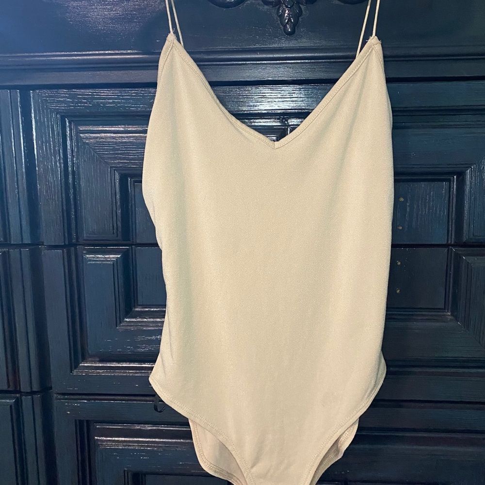 Nude f21 bodysuit